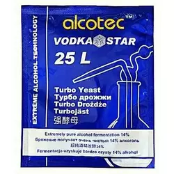 Турбо дріжджі Alcotec vodka star, 66г