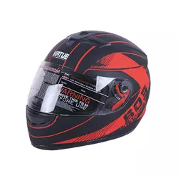 Шлем мотоциклетный интеграл MD-803 VIRTUE (черно-оранжевый матовый, size L)