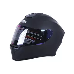 Шлем мотоциклетный закрытый MD-813 VIRTUE (черный матовый, стекло хамелеон, size M)
