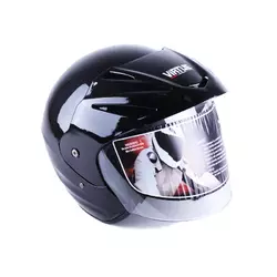 Шлем мотоциклетный открытый с козырьком MD-705H VIRTUE (черный, size L)