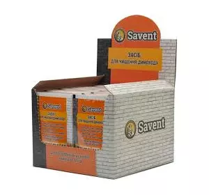 Средство-очиститель дымоходов от сажи Savent 25шт по 40 г Средство-очиститель дымоходов от сажи Savent 25шт по 40 г