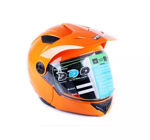 Шлем мотоциклетный закрытый трансформер MD-900 VIRTUE (оранжевый, size L)