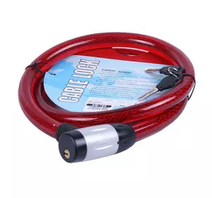 Замок противоугонный ZX1106 ТАТА, тросовый 25мм*1500мм (под ключ) Замок противоугонный ZX1106 ТАТА, тросовый 25мм*1500мм (под ключ)