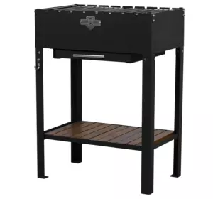 Мангал стационарный Daddy Smoke на 8 шампуров Мангал стационарный Daddy Smoke на 8 шампуров