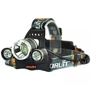 Налобный фонарик Rj-3000 T6 на 3 LED лампы Налобный фонарик Rj-3000 T6 на 3 LED лампы