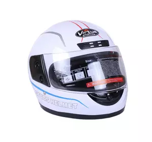 Шлем мотоциклетный интеграл MD-А105 VIRTUE (белый глянцевый, size L)