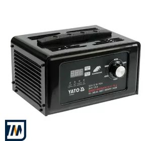ПУСКО-ЗАРЯДНИЙ ПРИСТРІЙ ДЛЯ АКУМУЛЯТОРІВ 12/24 В YATO 50-600 АГОД 10/30 А (12 В) 7.5/15 А (24 В) ПУСКО-ЗАРЯДНИЙ ПРИСТРІЙ ДЛЯ АКУМУЛЯТОРІВ 12/24 В YATO 50-600 АГОД 10/30 А (12 В) 7.5/15 А (24 В)