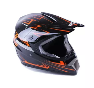 Шлем мотоциклетный кроссовый MD-905 VIRTUE (черно-оранжевый, size M)