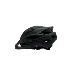 Шлем велосипедный H-093 TTG с черным козырьком, габаритным фонарем (черный, size L)