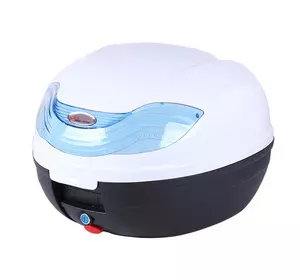 Кофр (багажник) для мотоцикла задний ТАТА YM-0815P (V-32L) 43×41×32 белый с черным Кофр (багажник) для мотоцикла задний ТАТА YM-0815P (V-32L) 43×41×32 белый с черным