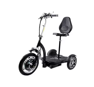 Электросамокат с сиденьем (сиденье – спинка, передний амортизатор) TTG T06-3 48V 500W 12AH черный Электросамокат с сиденьем (сиденье – спинка, передний амортизатор) TTG T06-3 48V 500W 12AH черный