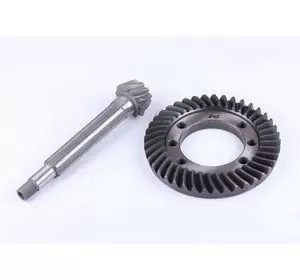 Главная пара заднего моста, вал главной передачи и шестерня коническая (старого образца) Xingtai 120-220 Главная пара заднего моста, вал главной передачи и шестерня коническая (старого образца) Xingtai 120-220