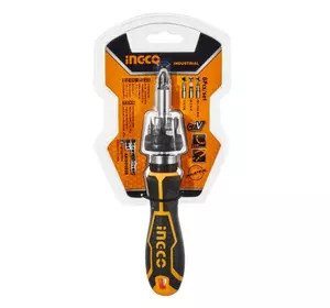 Викрутка з тріскачкою 7 біт INGCO Викрутка з тріскачкою 7 біт INGCO