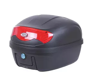Кофр (багажник) для мотоцикла задний ТАТА YM-0808 (V- 29L) 39.5×39.5×30.5 черный с красным