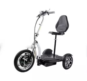 Электросамокат с сиденьем (сиденье – спинка, передний амортизатор) TTG T06-3 48V 500W 12AH белый Электросамокат с сиденьем (сиденье – спинка, передний амортизатор) TTG T06-3 48V 500W 12AH белый