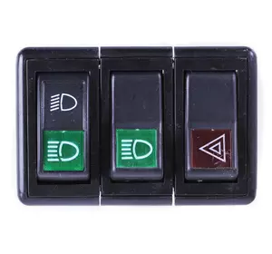 Блок переключателей (перекл.света + аварийка) DongFeng 240/244 Блок переключателей (перекл.света + аварийка) DongFeng 240/244