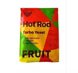 Дріжджі спиртові турбо дріжджі Hot Rod Fruit 60 г на 25 л (60 г) для фруктових браг Дріжджі спиртові турбо дріжджі Hot Rod Fruit 60 г на 25 л (60 г) для фруктових браг