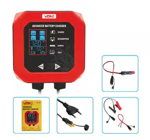 Зарядний пристрій Iмпульсний VOIN VL-125 12V/5A/3-120AHR/LCD/ Зарядний пристрій Iмпульсний VOIN VL-125 12V/5A/3-120AHR/LCD/