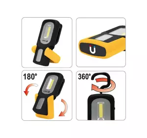 Ліхтар навісний світлодіодний акумуляторний VOREL Li-Ion 3.7 В 800 мAгод 3 Вт 100 лм Ліхтар навісний світлодіодний акумуляторний VOREL Li-Ion 3.7 В 800 мAгод 3 Вт 100 лм