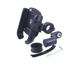 Держатель телефона ТАТА M8SP черный, с креплением на руль, Kewiq Держатель телефона ТАТА M8SP черный, с креплением на руль, Kewiq