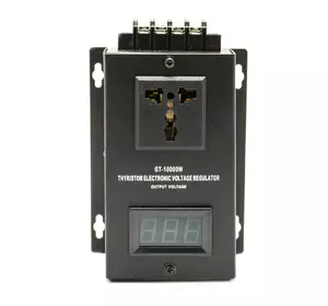 Регулятор напряжения 10кВт с кнопками и дисплеем Регулятор напряжения 10кВт с кнопками и дисплеем