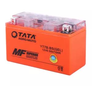 Аккумулятор 6.5АH MOTO 12N7BL-BS OUTDO гелевый 150*65*95mm оранжевый