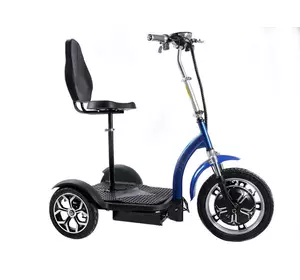 Электросамокат с сиденьем (сиденье – спинка, передний амортизатор) TTG T06-3 48V 500W 12AH синий Электросамокат с сиденьем (сиденье – спинка, передний амортизатор) TTG T06-3 48V 500W 12AH синий