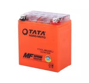 Аккумулятор 7АH MOTO UTX7L-BS OUTDO гелевый 113*70*132mm оранжевый