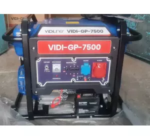 Генератор бензиновий 3-фазний LINE VIDI-GP-7500 з електростартером