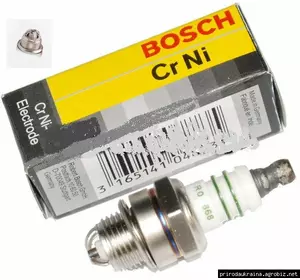 Свічка запалювання Bosch L6TJC 3 контакту для мотокос та бензопил Свічка запалювання Bosch L6TJC 3 контакту для мотокос та бензопил