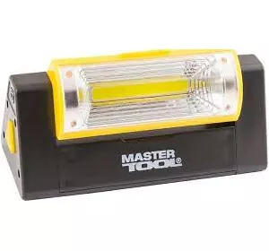 Ліхтар магнітний з регулюванням нахилу бокового світла, 125*52*52 мм, 6 x LED + COB LED, 4 x AAA MASTERTOOL