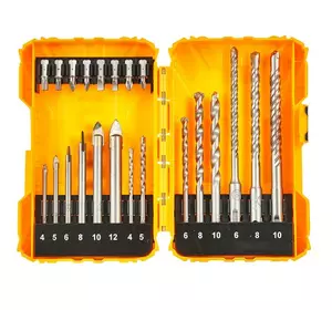 Набір: свердла по бетону, 22 шт. INGCO Набір: свердла по бетону, 22 шт. INGCO