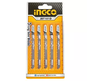 Набір пиляльних полотен по дереву для лобзика 5 шт. INGCO Набір пиляльних полотен по дереву для лобзика 5 шт. INGCO