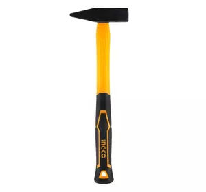 Молоток слюсарний фібергласова ручка 500 г INGCO Молоток слюсарний фібергласова ручка 500 г INGCO