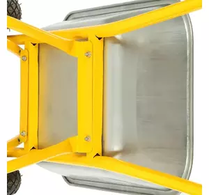 Тачка будівельна Тачка BudMonster будівельна 2-колісна, 100 л, 210 кг Тачка будівельна Тачка BudMonster будівельна 2-колісна, 100 л, 210 кг