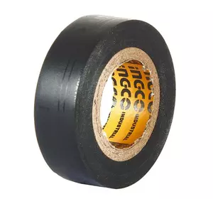 Ізострічка ПВХ 18 мм×9,15 м чорна INGCO Ізострічка ПВХ 18 мм×9,15 м чорна INGCO