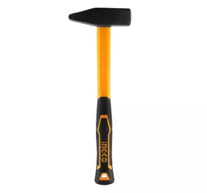 Молоток слюсарний фібергласова ручка 1000 г INGCO Молоток слюсарний фібергласова ручка 1000 г INGCO