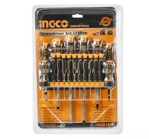Універсальний набір викруток 18 шт. INGCO INDUSTRIAL Універсальний набір викруток 18 шт. INGCO INDUSTRIAL