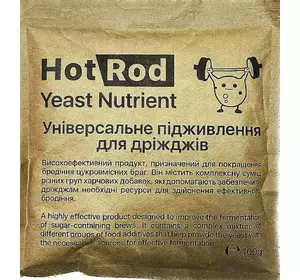 Спиртові турбо дріжджі Hot Rod Fruit на 25 л (60 г) для фруктових браг Спиртові турбо дріжджі Hot Rod Fruit на 25 л (60 г) для фруктових браг