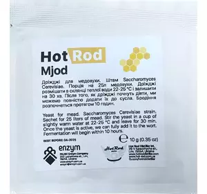 Дріжджі винні для виготовлення медовухи Hot Rod Mjod (10 г) Дріжджі винні для виготовлення медовухи Hot Rod Mjod (10 г)