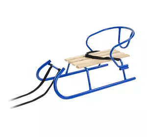 Санки "Овен" бордові/сині + спинка Санки "Овен" бордові/сині + спинка