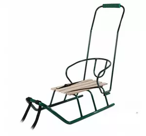 Санки дитячі "Балу" зелені незабарвлена планка Санки дитячі "Балу" зелені незабарвлена планка