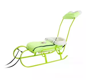 Чохол на санки "Конверт з муфтою" лайм/хутро Чохол на санки "Конверт з муфтою" лайм/хутро