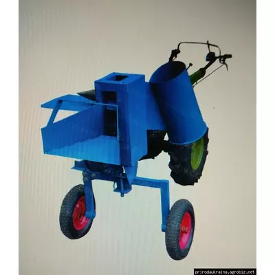 ИЗМЕЛЬЧИТЕЛЬ ВЕТОК-ДРОВОКОЛ С ПРИВОДОМ ОТ МОТОБЛОКА  С НОЖОМ 1-СТОРОННЕЙ ЗАТОЧКИ ДР17