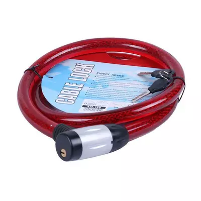 Замок противоугонный ZX1106 ТАТА, тросовый 25мм*1500мм (под ключ)