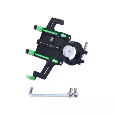 Держатель телефона HFCM-19 TATA (крепление на руль), алюминий, зеленый