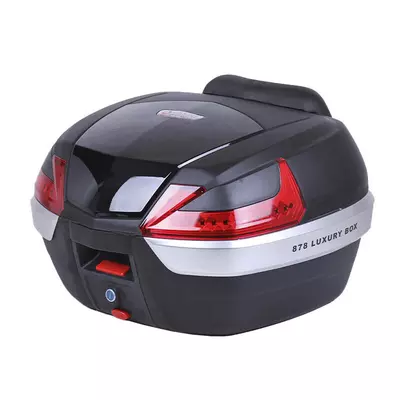 Кофр (багажник) для мотоцикла задний ТАТА YM-0885 (V- 47L) 56×43×33 черный