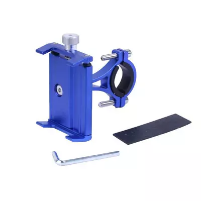 Держатель телефона HFCM-13 TATA (крепление на руль), алюминий, синий