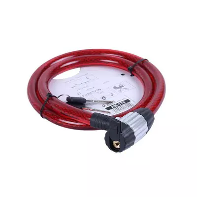 Замок противоугонный ZX2116 ТАТА, спиральный, 15мм*1000мм (под ключ)