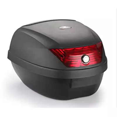 Кофр (багажник) для мотоцикла задний TATA YM-0807 (V-28L) 39.5×39.5×30 черный с красным